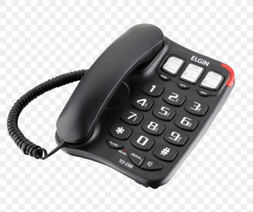 Cordless Telephone Elgin TCF 3000 Speakerphone Elgin TSF-8001, PNG, 999x836px, Telephone, Automatic Redial, Black, Caller Id, Corded Phone Download Free