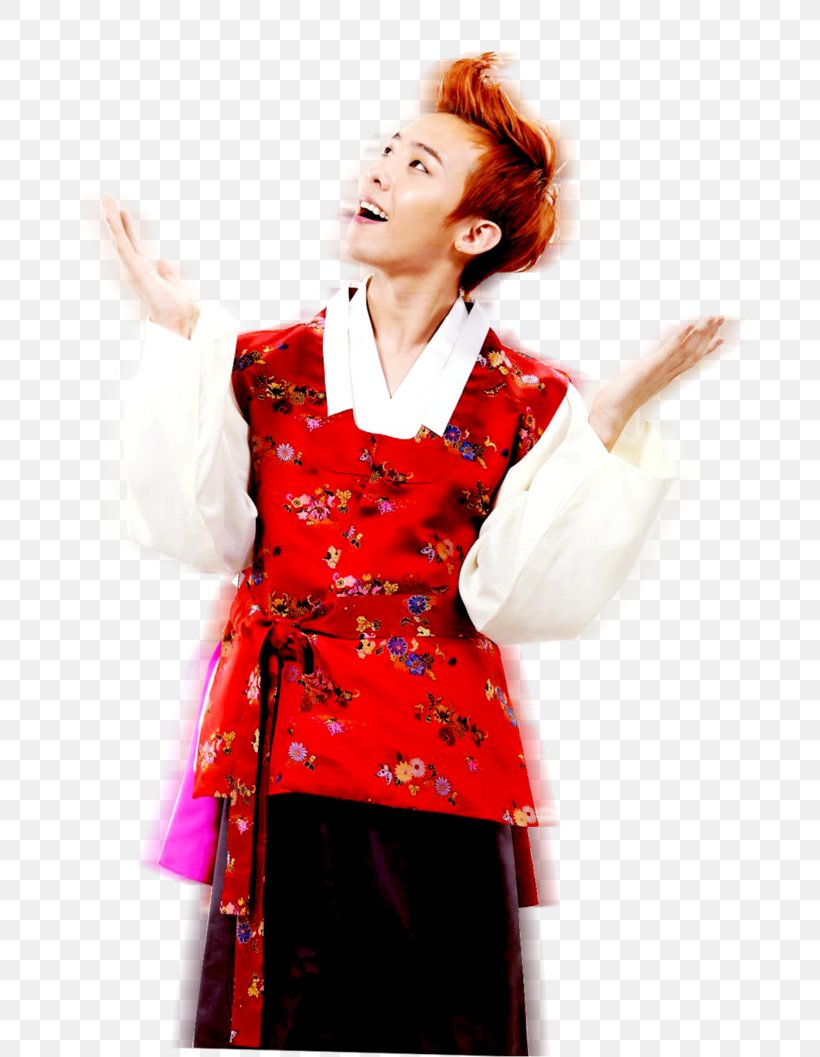 South Korea G-Dragon Hanbok BIGBANG DeviantArt, PNG, 756x1057px, Watercolor, Cartoon, Flower, Frame, Heart Download Free