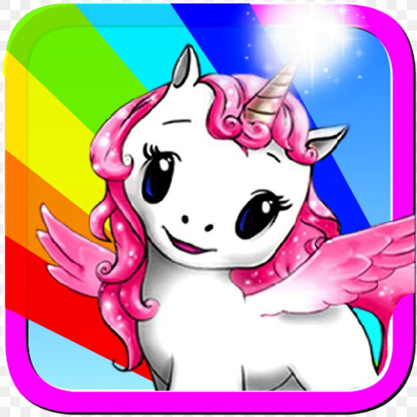Unicorn Panda Pop App Store Muffin Knight, PNG, 1024x1024px, Watercolor, Cartoon, Flower, Frame, Heart Download Free