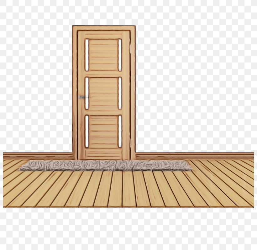 Wood Hardwood Floor Wall Door, PNG, 800x800px, Watercolor, Architecture, Door, Floor, Furniture Download Free