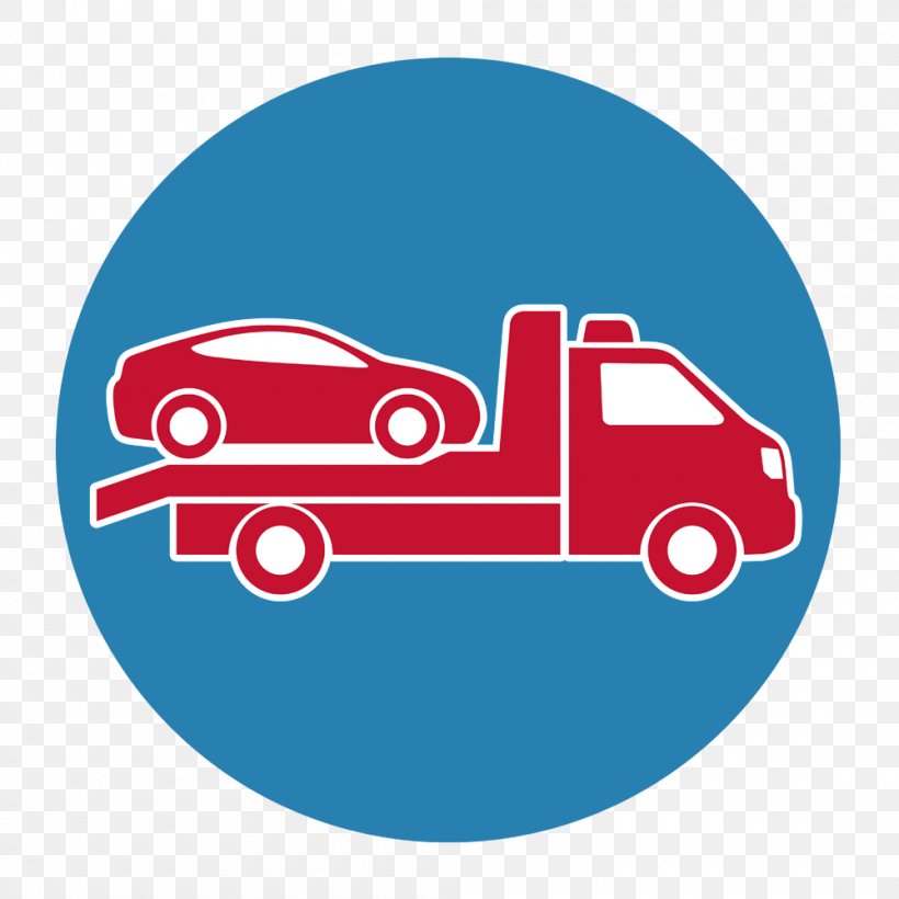 Car Roadside Assistance Tow Truck Towing Vehicle, PNG, 1000x1000px, Car, Area, Blue, Flat Tire, Logo Download Free