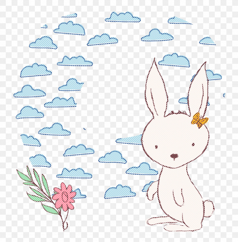 Easter Bunny, PNG, 2458x2500px, Cartoon Rabbit, Cartoon, Cute Rabbit, Easter Bunny, Flower Download Free