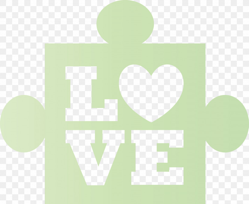 Green Text Font Logo Symbol, PNG, 3000x2459px, World Autism Awareness Day, Autism Awareness, Green, Heart, Logo Download Free