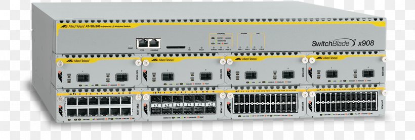 Switchblade Network Switch Stackable Switch Computer Network, PNG, 1200x407px, 10 Gigabit Ethernet, Switchblade, Allied Telesis, Brand, Computer Network Download Free