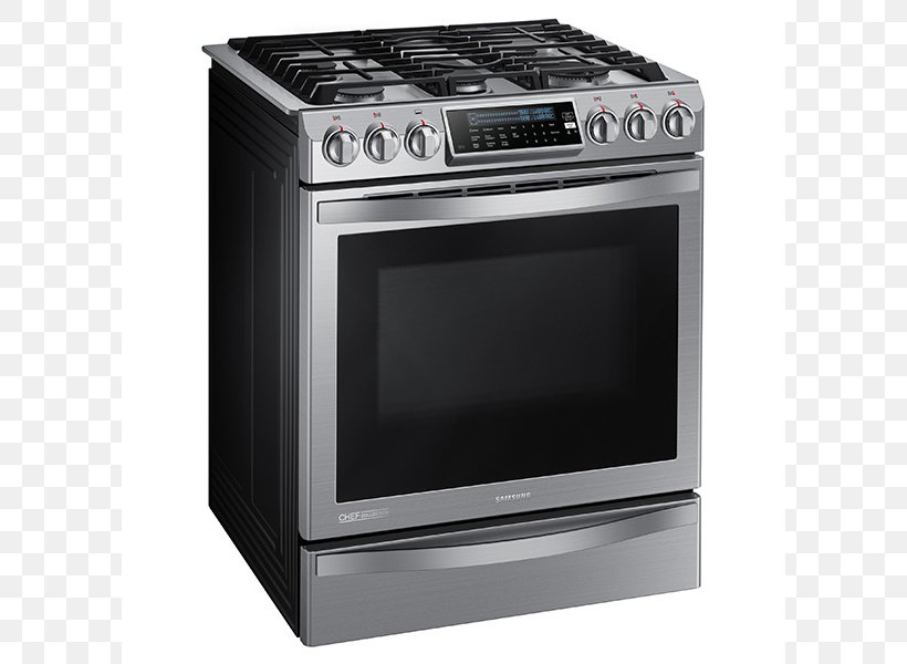 Cooking Ranges Gas Stove Self-cleaning Oven Samsung NY58J9850, PNG, 800x600px, Cooking Ranges, Convection Oven, Electric Stove, Gas, Gas Burner Download Free