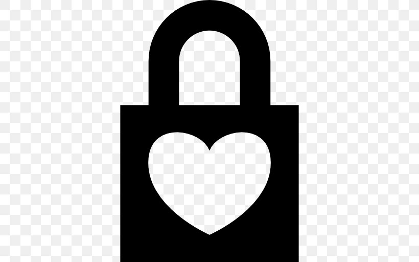 Padlock Security Key, PNG, 512x512px, Padlock, Background Process, Black And White, Brand, Heart Download Free