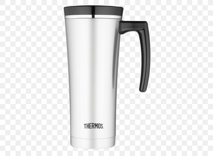 Thermoses Mug Tumbler Stainless Steel Thermal Insulation, PNG, 600x600px, Thermoses, Cookware, Cup, Drinkware, Handle Download Free