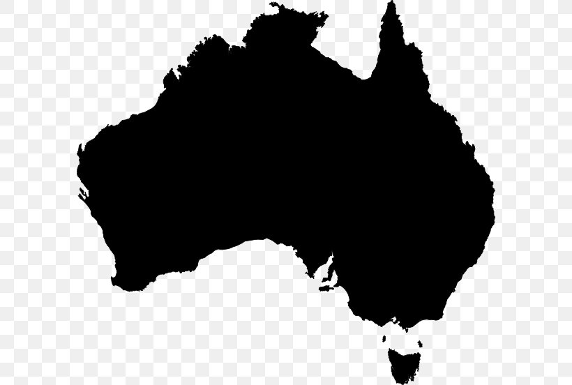Australia Map Clip Art, PNG, 600x552px, Australia, Black, Black And White, Blank Map, Library Download Free