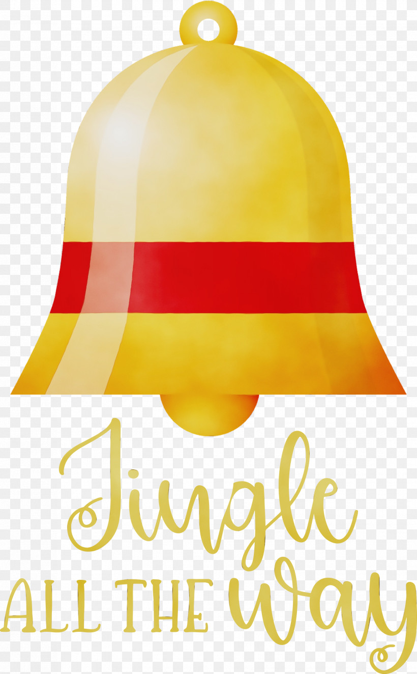 Yellow Hat Meter Font, PNG, 1858x3000px, Jingle All The Way, Christmas, Hat, Jingle, Meter Download Free