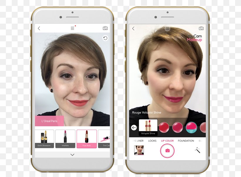 YouCam Makeup Cosmetics L'Oréal Perfect Corp., PNG, 669x600px, Cosmetics, Augmented Reality, Beauty, Cheek, Chin Download Free