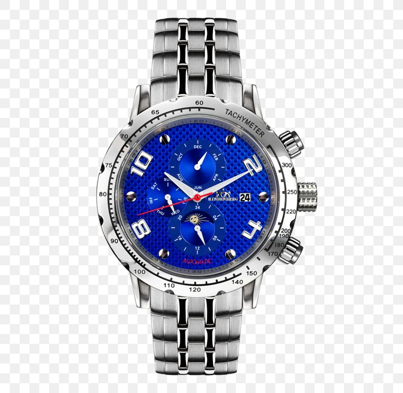 Automatic Watch Steel Blue Clock, PNG, 600x800px, Watch, Automatic Watch, Blue, Brand, Chronograph Download Free