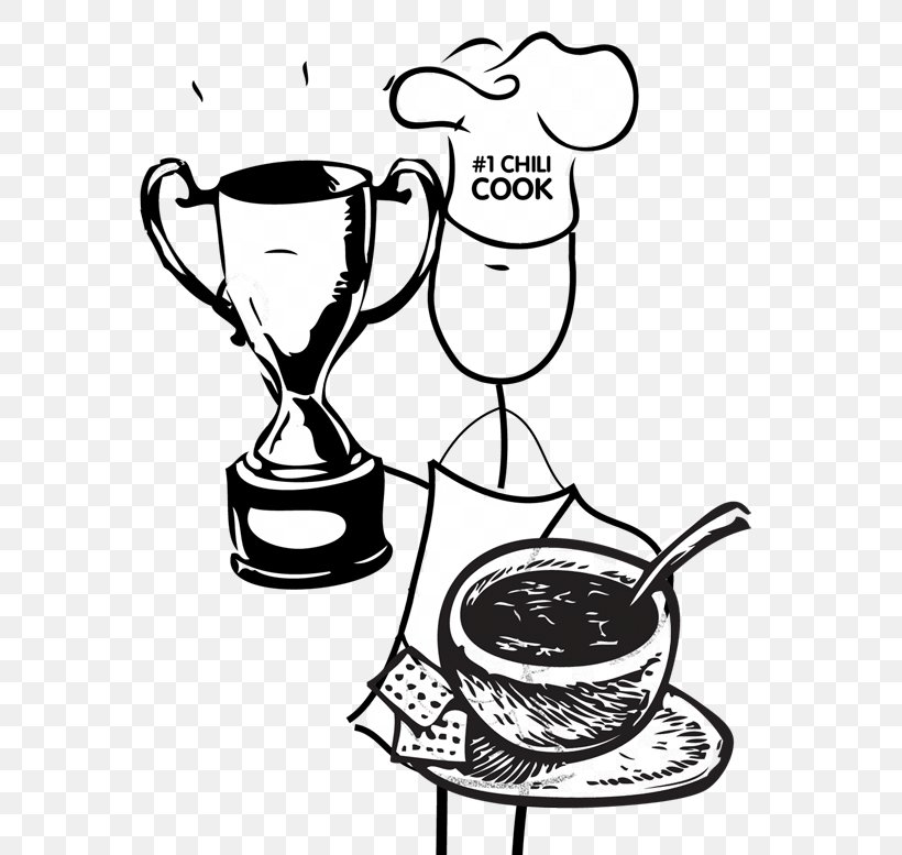 Clip Art Chili Con Carne 9th Annual Chili Cook-Off Cooking, PNG, 600x777px, Chili Con Carne, Artwork, Black And White, Coffee Cup, Competition Download Free