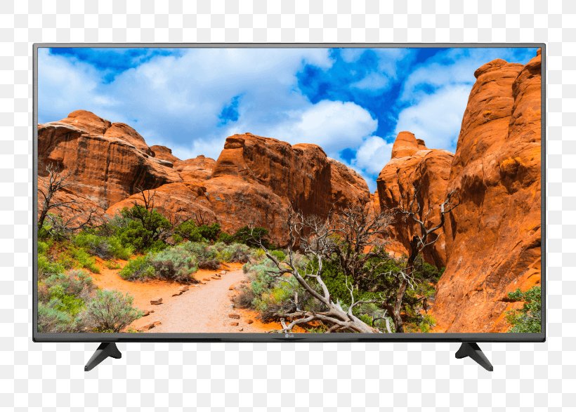 LG UF680V 4K Resolution LED-backlit LCD Television, PNG, 786x587px, 4k Resolution, Badlands, Canyon, Escarpment, Formation Download Free