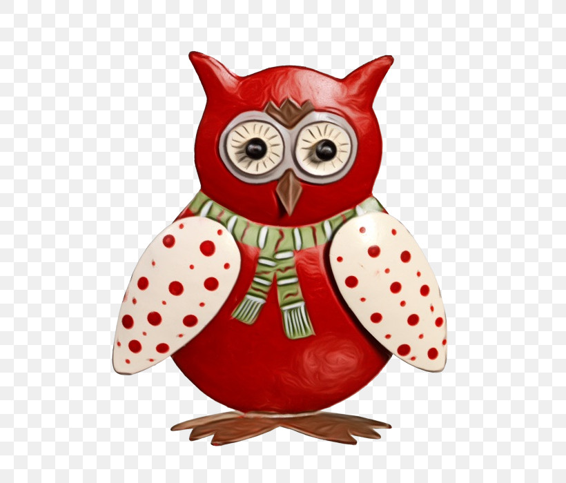Owl Red Bird Of Prey Bird Stuffed Toy, PNG, 570x700px, Watercolor, Bird, Bird Of Prey, Owl, Paint Download Free