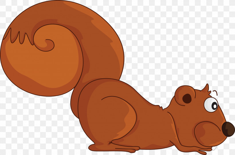 Squirrel, PNG, 3000x1976px, Squirrel, Animal Figure, Brown Bear, Cartoon, Ear Download Free