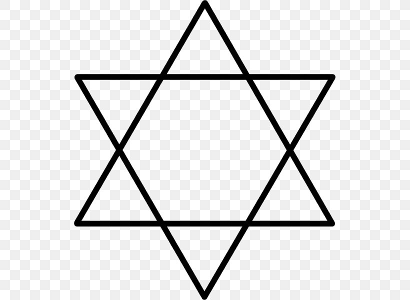 The Star Of David Hexagram Triangle Judaism, PNG, 523x600px, Star Of David, Area, Black, Black And White, David Download Free