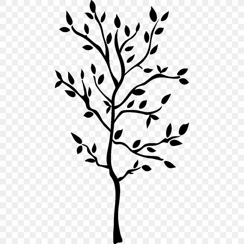 Wall Decal Branch Paper Sticker, PNG, 1200x1200px, Wall Decal, Bedroom, Black And White, Branch, Decal Download Free