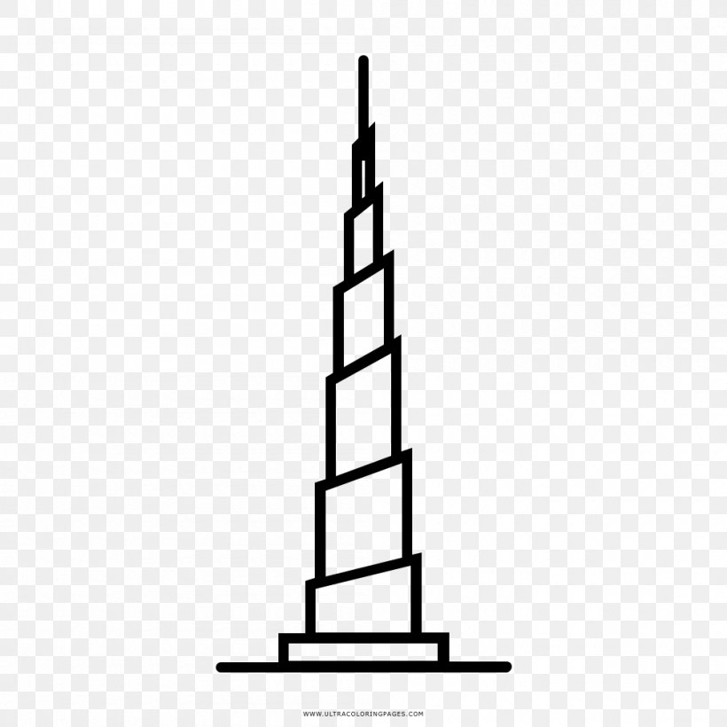 Dubai, UAE - April 14, 2019: Sketch of the Burj Khalifa skyscraper inside  circle, The tallest man-made structure in the world, Hand drawn  illustration Stock Vector | Adobe Stock