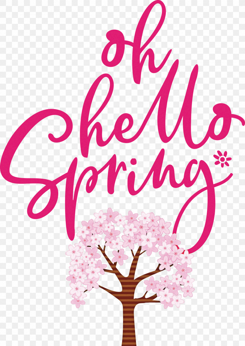 Oh Hello Spring Hello Spring Spring, PNG, 2124x3000px, Hello Spring, Calligraphy, Drawing, Flower, Line Art Download Free