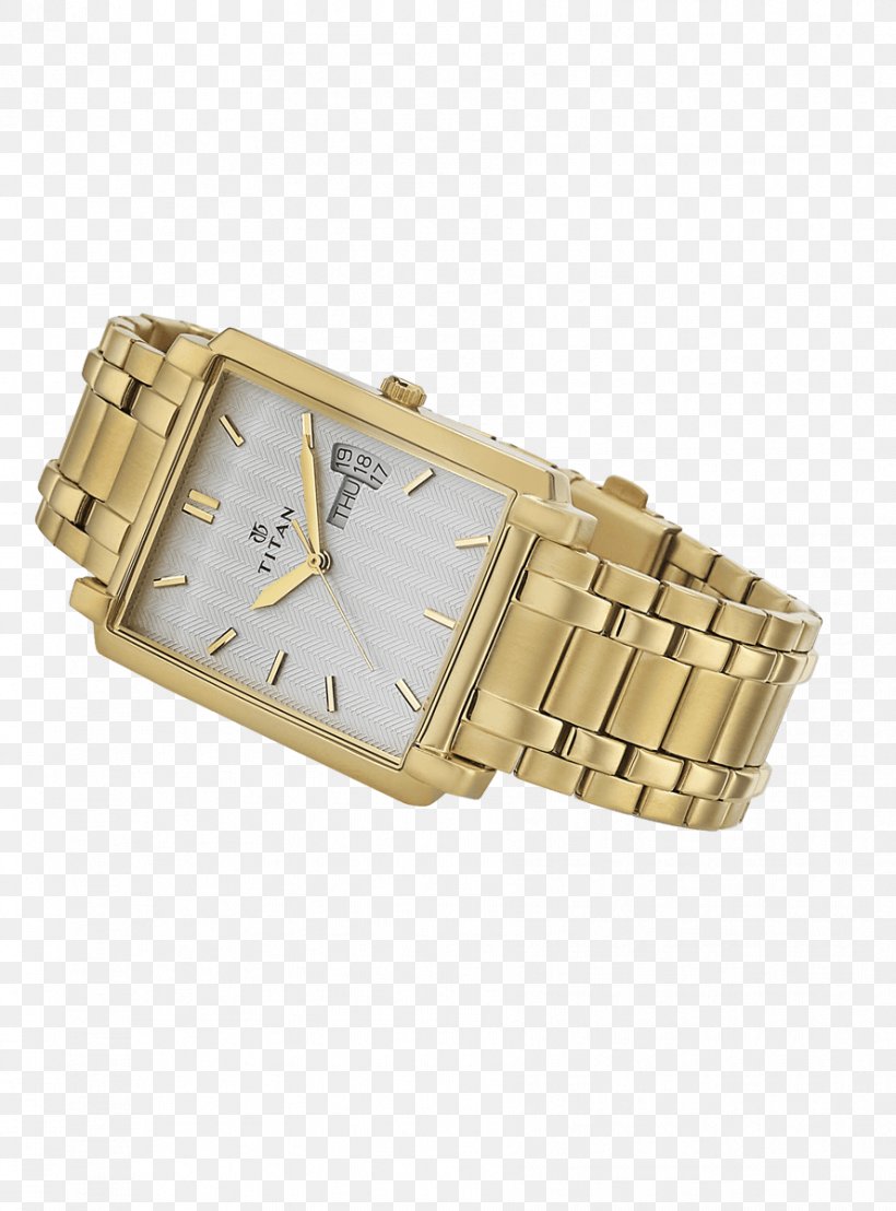 Titan Company Metal Platinum Clock Watch Strap, PNG, 888x1200px, Titan Company, Beige, Clock, Color, Gold Download Free
