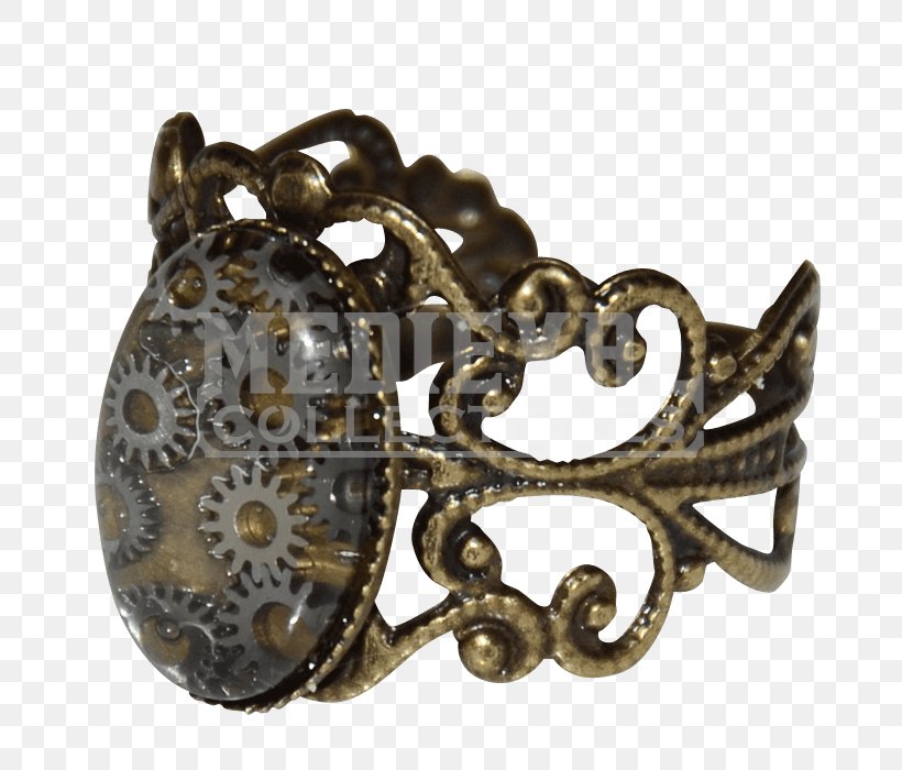 Victorian Era Steampunk Ring Neo-Victorian Gear, PNG, 700x700px, Victorian Era, Body Jewelry, Brass, Chain, Clothing Accessories Download Free