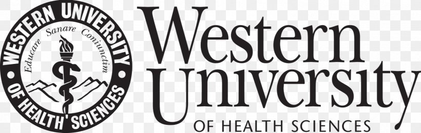 Western University Of Health Sciences College Of Osteopathic Medicine Of The Pacific Western University College Of Podiatric Medicine Western University College Of Veterinary Medicine, PNG, 1481x470px, University, Biomedical Sciences, Black And White, Brand, College Download Free