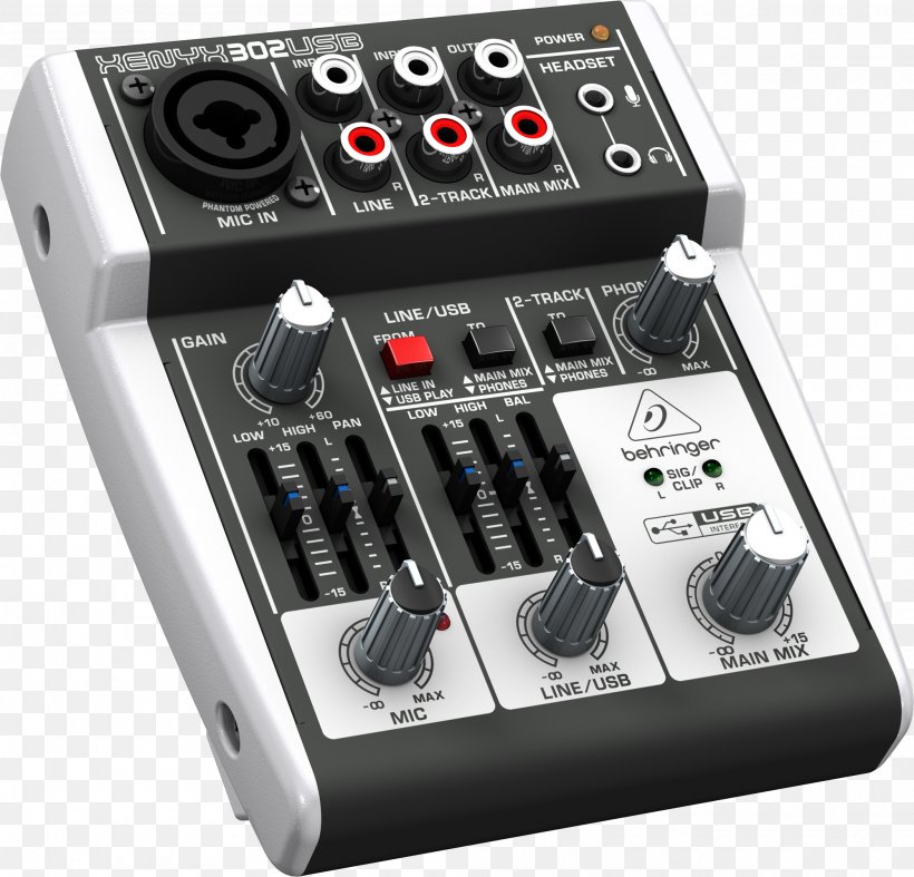 Microphone Audio Mixers Behringer USB, PNG, 2000x1920px, Microphone, Audio, Audio Equipment, Audio Mixers, Behringer Download Free