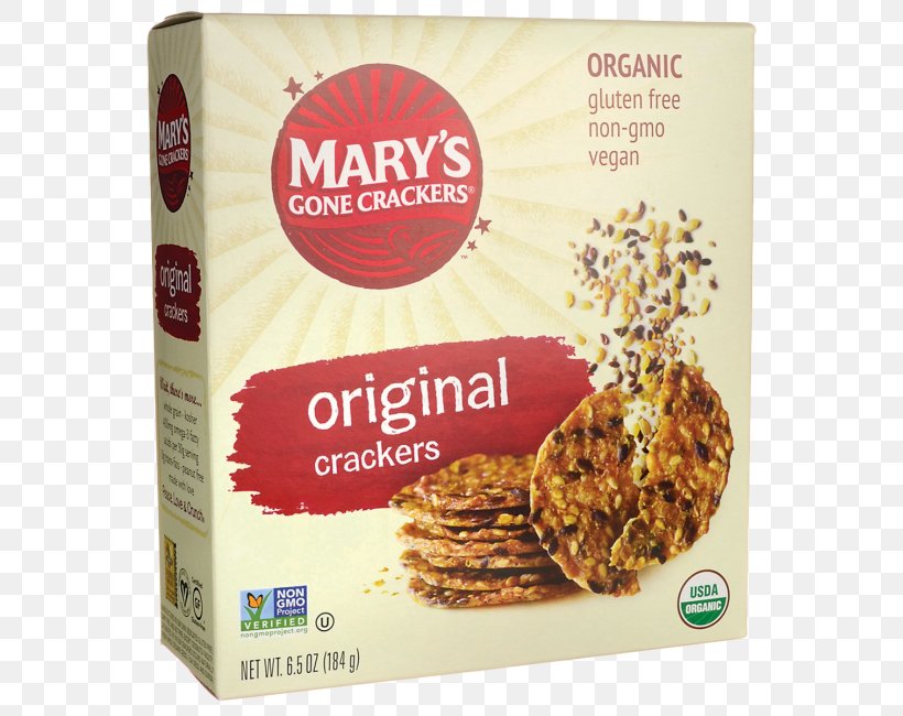 Organic Food Cracker Whole Grain Gluten-free Diet, PNG, 650x650px, Organic Food, Baked Goods, Biscuit, Breakfast Cereal, Convenience Food Download Free