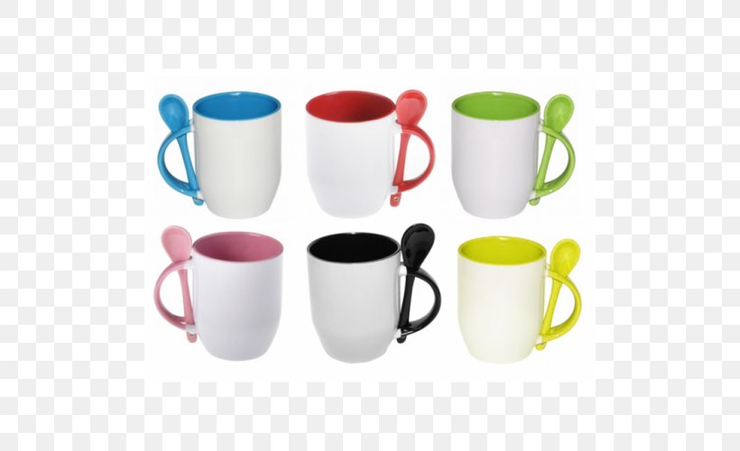 Mug Spoon Ceramic Handle Stemware, PNG, 500x500px, Mug, Ceramic, Coffee Cup, Color, Cookware Download Free