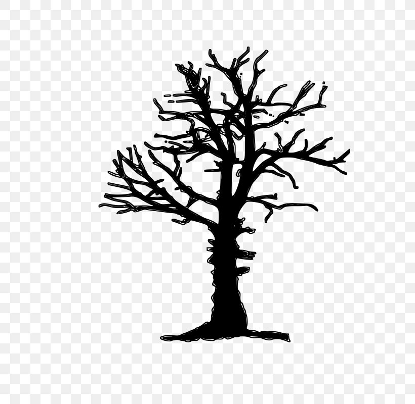 Tree Snag Branch Clip Art, PNG, 565x800px, Tree, Black And White, Branch, Drawing, Flower Download Free
