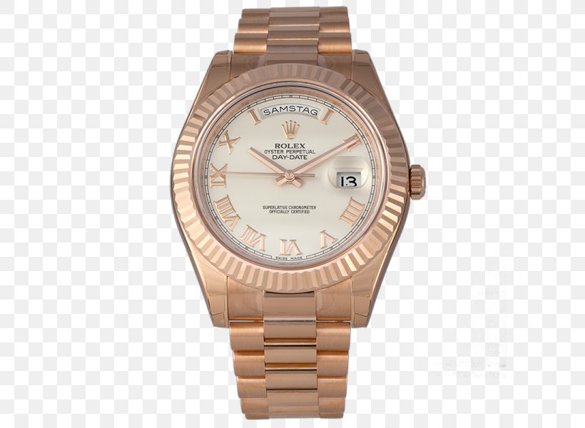 Watch Strap Rolex Day-Date Colored Gold, PNG, 600x600px, Watch, Beige, Bracelet, Brand, Brown Download Free