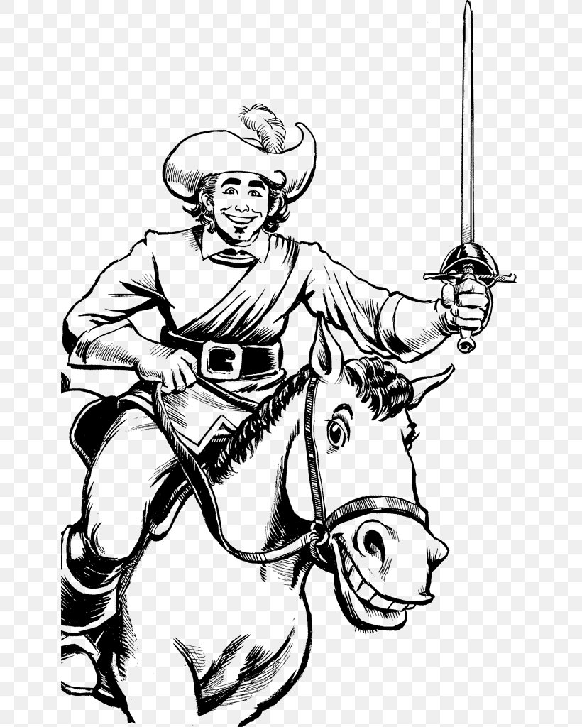 The Three Musketeers Drawing Line Art Clip Art, PNG, 647x1024px, Three Musketeers, Art, Artwork, Black And White, Cartoon Download Free