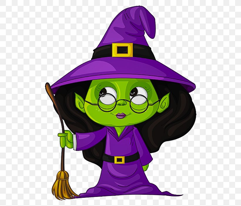 Cartoon Purple Violet Witch Hat Fictional Character, PNG, 545x702px, Cartoon, Costume Hat, Fictional Character, Hat, Headgear Download Free