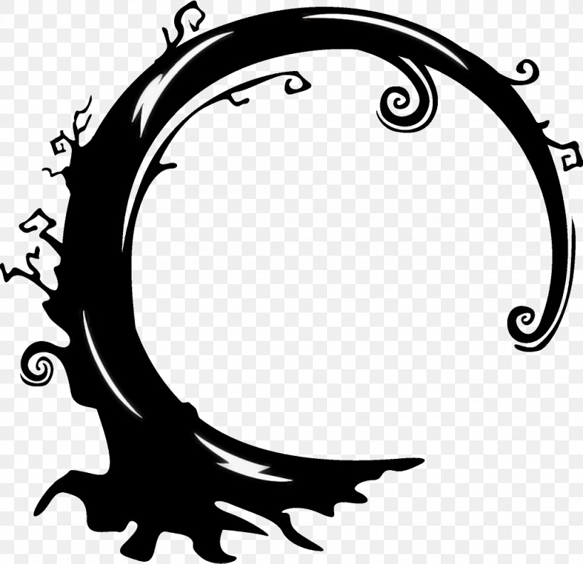 Halloween Tree Tree, PNG, 1024x992px, Halloween Tree, Blackandwhite, Circle, Crescent, Line Art Download Free