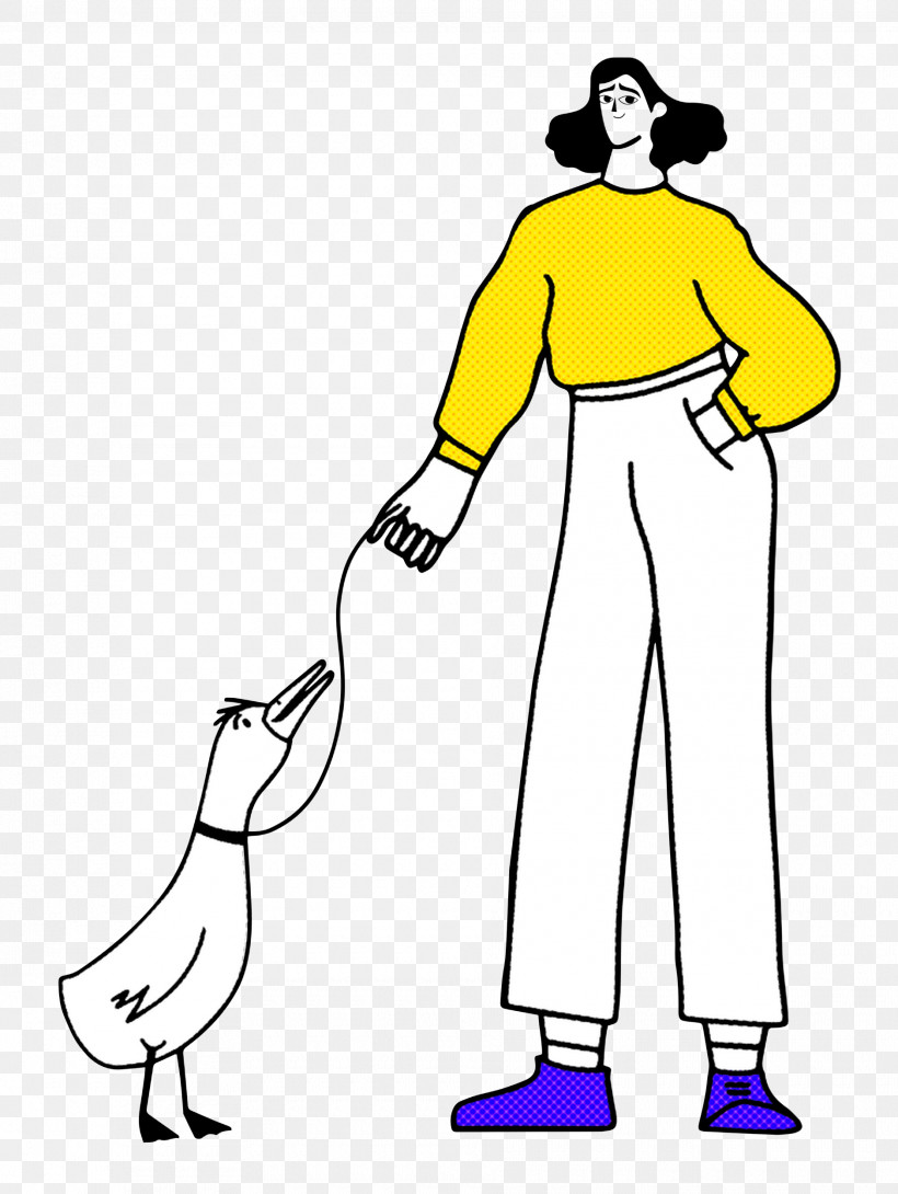 Walking The Duck Talking Duck, PNG, 1880x2500px, Line Art, Cartoon, Fashion, Humour, Joint Download Free