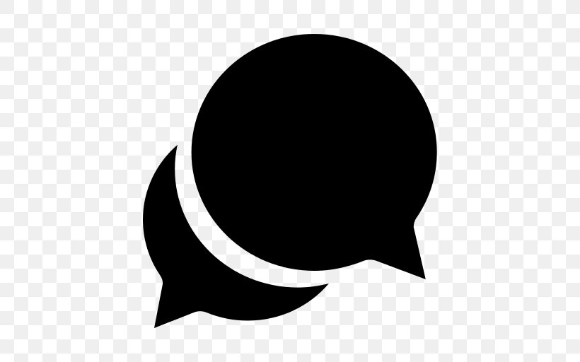 Online Chat, PNG, 512x512px, Online Chat, Black, Black And White, Crescent, Silhouette Download Free
