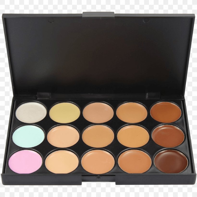 Concealer Cosmetics Palette Foundation Eye Shadow, PNG, 1000x1000px, Concealer, Brush, Color, Contouring, Cosmetics Download Free