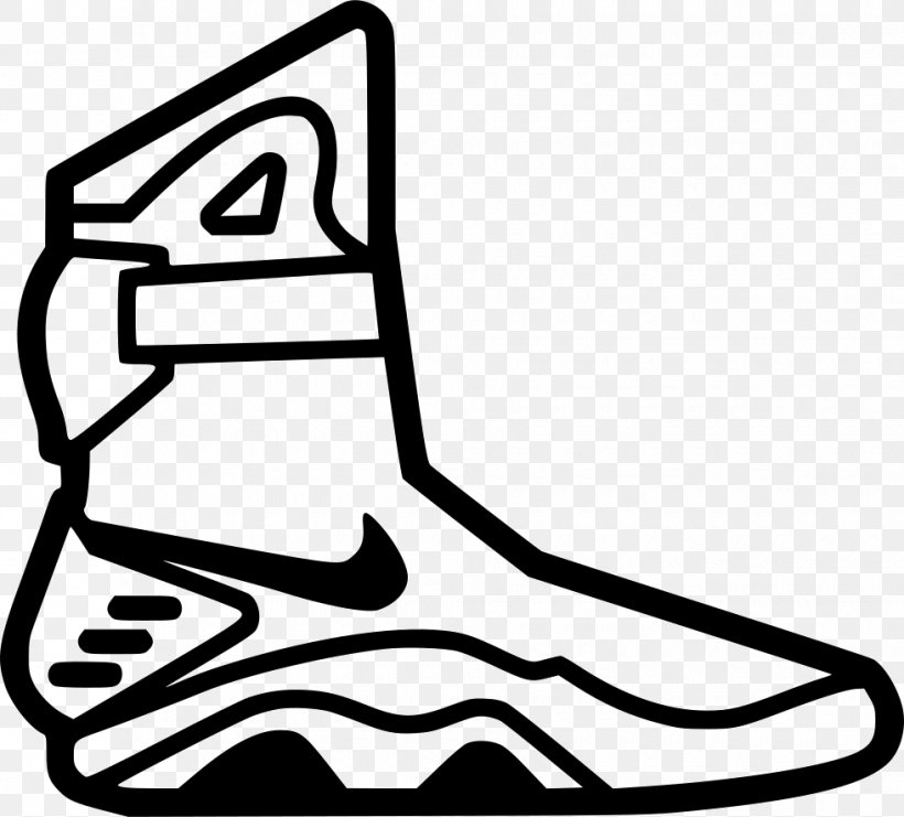 Nike Mag Marty McFly Drawing Shoe, PNG, 980x886px, Nike Mag, Air Jordan, Air Presto, Area, Back To The Future Download Free
