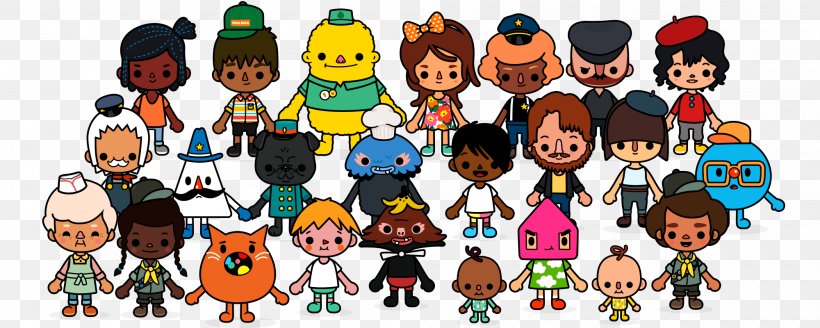 Toca Boca Toca Blocks Character Child Game, PNG, 2000x800px, Toca Boca, Art, Cartoon, Character, Child Download Free