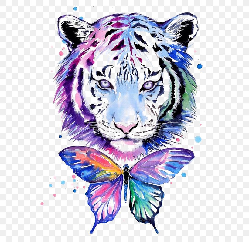 Tiger Tiger T-shirt Watercolor Painting Drawing, PNG, 564x799px, Tiger, Art, Big Cats, Carnivoran, Cat Like Mammal Download Free