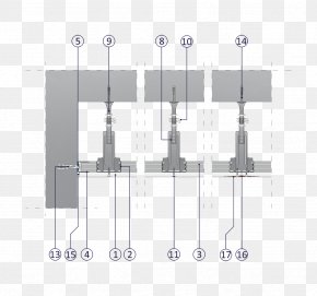 Vernier - Dropped Ceiling Drywall Cross Section PNG