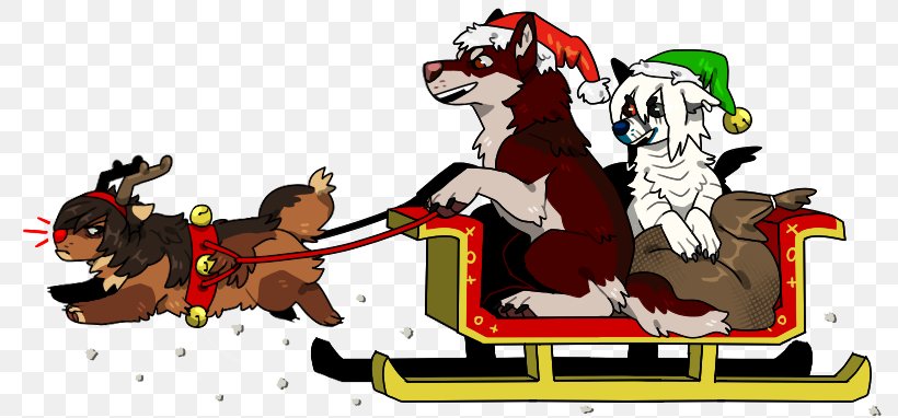 Horse Artist Santa Claus Reindeer, PNG, 793x382px, Horse, Art, Artist, Carnivoran, Cartoon Download Free
