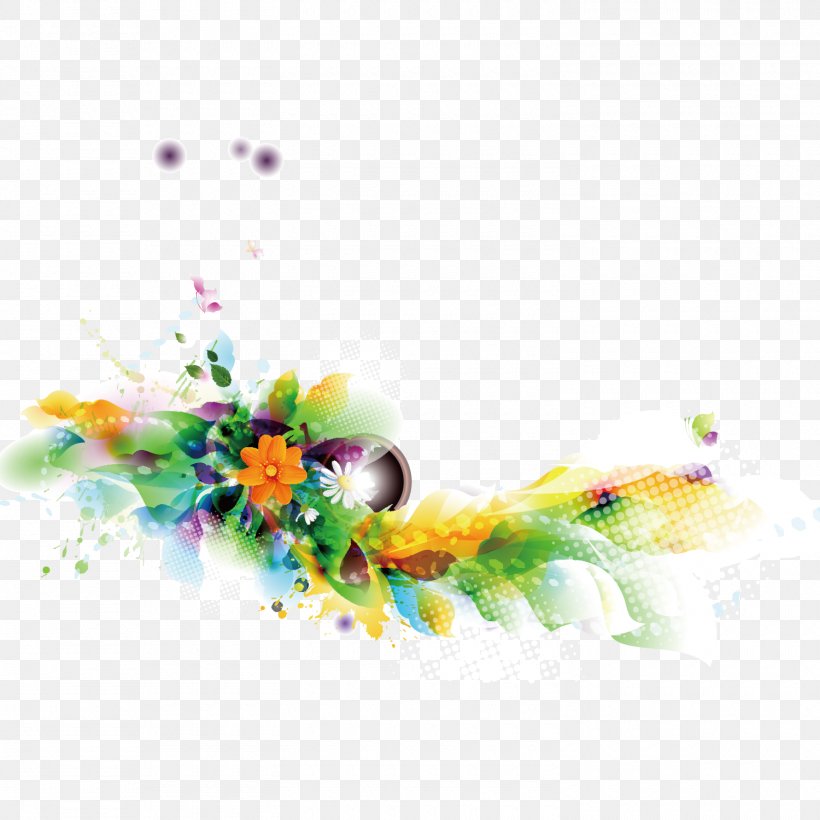 Watercolor Painting Flower Abstract Art, PNG, 1500x1500px, Color, Abstract Art, Blossom, Cut Flowers, Drawing Download Free