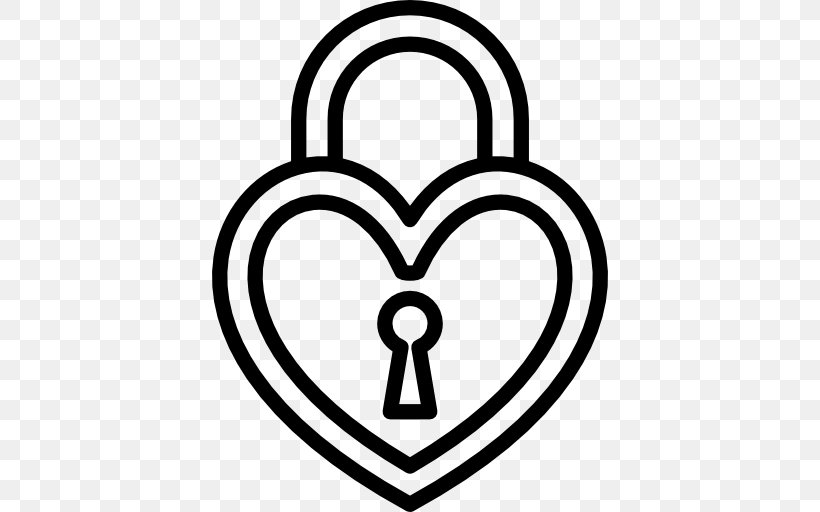 Padlock Heart, PNG, 512x512px, Lock, Area, Black And White, Body Jewelry, Drawing Download Free