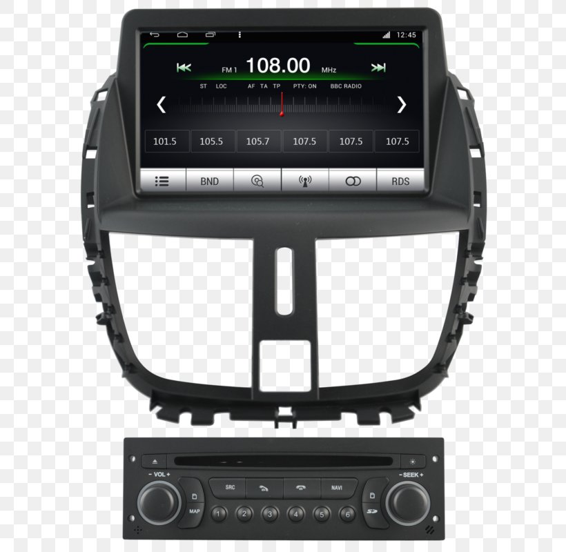 Peugeot 207 GPS Navigation Systems Car Citroën C5, PNG, 613x800px, Peugeot 207, Android, Automotive Navigation System, Brand, Car Download Free
