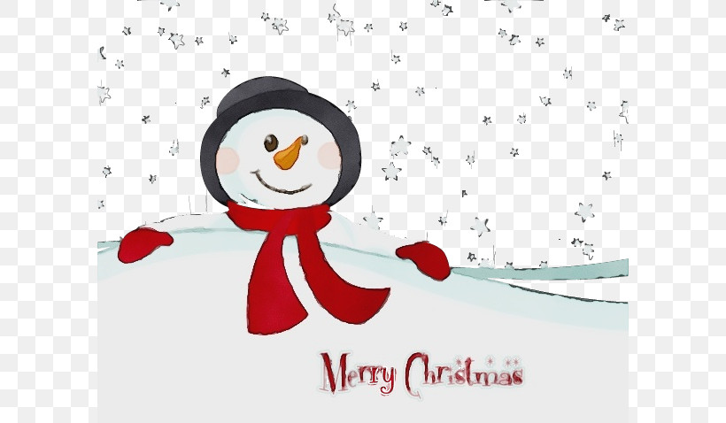 Snowman, PNG, 600x478px, Watercolor, Cartoon, Christmas, Flightless Bird, Paint Download Free