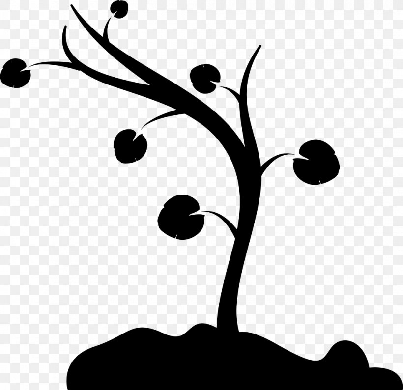 Drawing, PNG, 980x950px, Drawing, Artwork, Black And White, Branch, Leaf Download Free