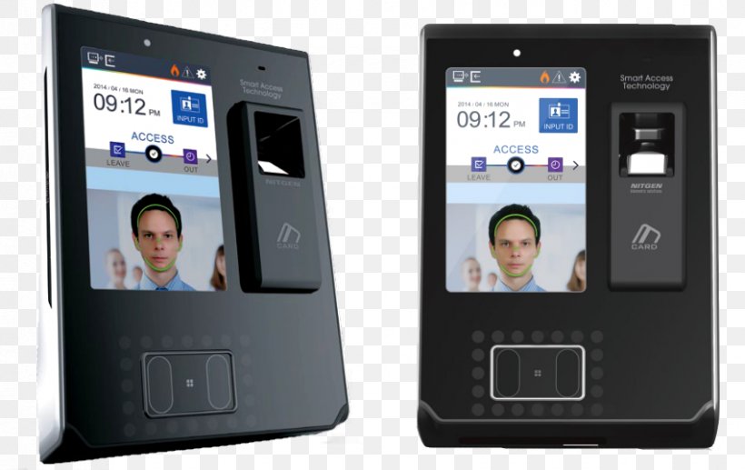 Facial Recognition System Time And Attendance Access Control Face Detection Biometrics, PNG, 851x537px, Facial Recognition System, Access Control, Authentication, Biometrics, Card Reader Download Free