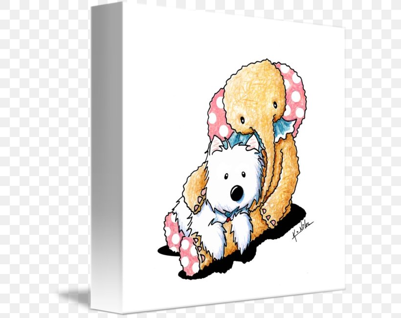 West Highland White Terrier Towel Yorkshire Terrier Canvas, PNG, 606x650px, Watercolor, Cartoon, Flower, Frame, Heart Download Free