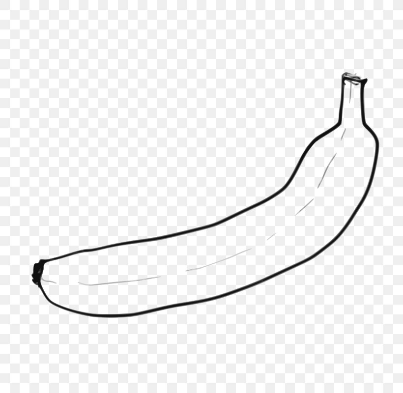 Banana Clip Art Coloring Book Openclipart Line Art, PNG, 800x800px, Banana, Arm, Auto Part, Banana Peel, Banana Split Download Free